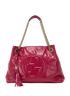Medium Soho Tassel Hobo, &pound;650, Handbags, Pink, Patent Leather, Front view